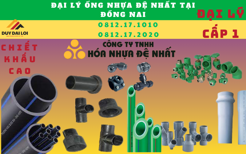 Đại lý ống nhựa tại đồng nai