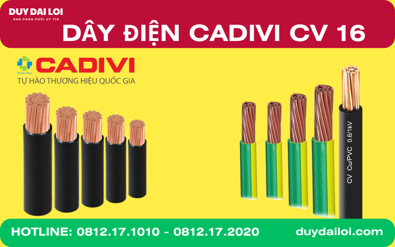 Dây điện cadivi CV 16 Dây điện cadivi CV 16