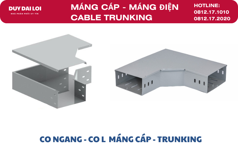 Co ngang - Co L máng cáp - trunking Co ngang - Co L máng cáp - trunking