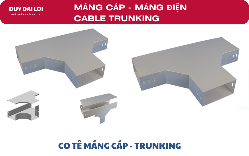 Co Tê máng cáp - trunking Co Tê máng cáp - trunking