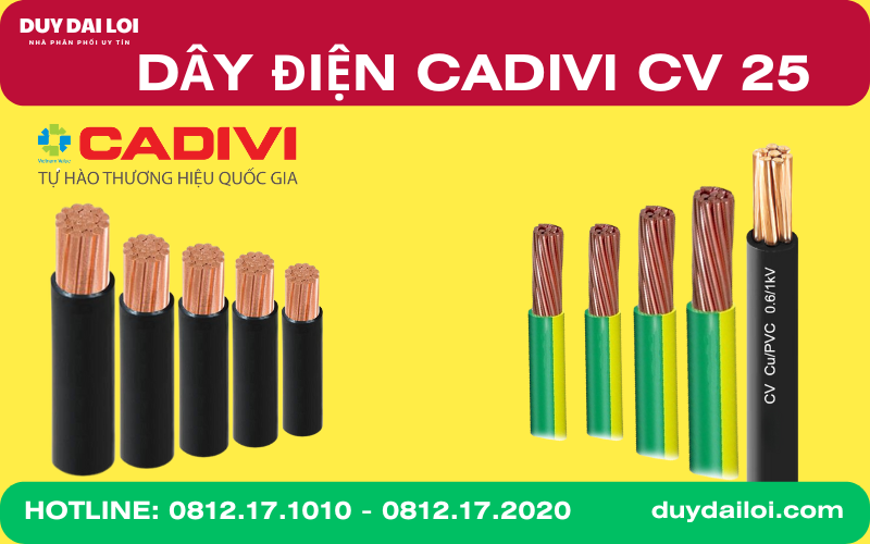 Dây điện cadivi CV 25 Dây điện cadivi CV 25