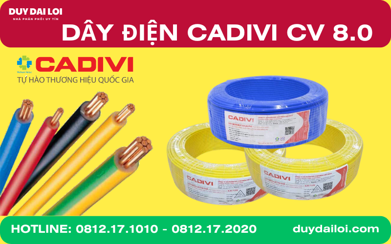 Dây điện cadivi CV 8.0 Dây điện cadivi CV 8.0