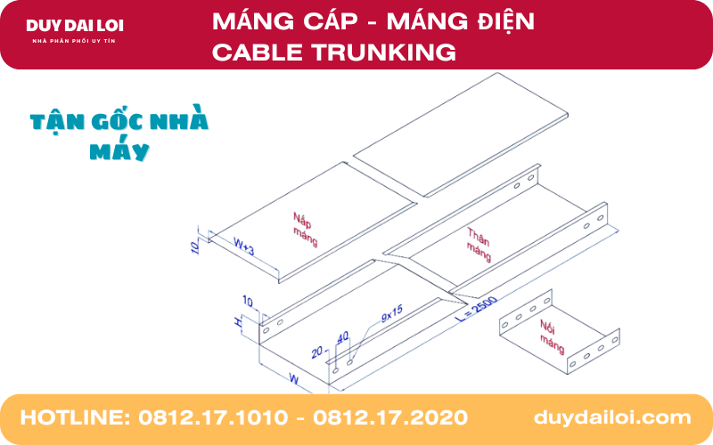 Máng cáp - Máng điện - Cable Trunking Máng cáp - Máng điện - Cable Trunking