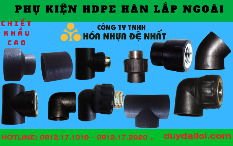 Phụ kiện hdpe hàn lắp ngoài Phụ kiện hdpe hàn lắp ngoài