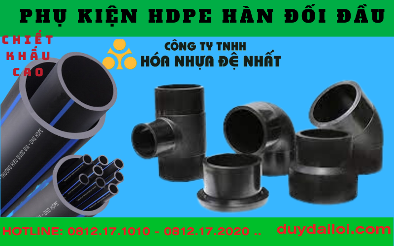 Phụ kiện ống hdpe hàn đối đầu Phụ kiện ống hdpe hàn đối đầu
