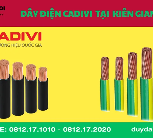 ĐẠI LÝ DÂY ĐIỆN CADIVI TẠI  KIÊN GIANG