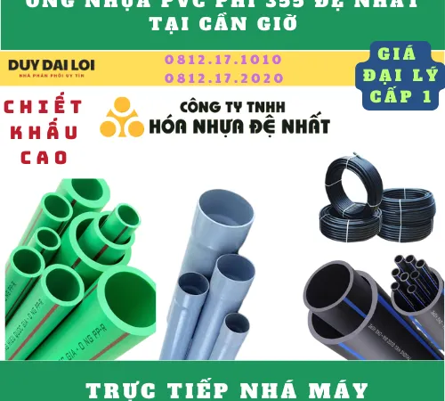 ỐNG NHỰA PVC PHI 355 ĐỆ NHẤT Ở CẦN GIỜ