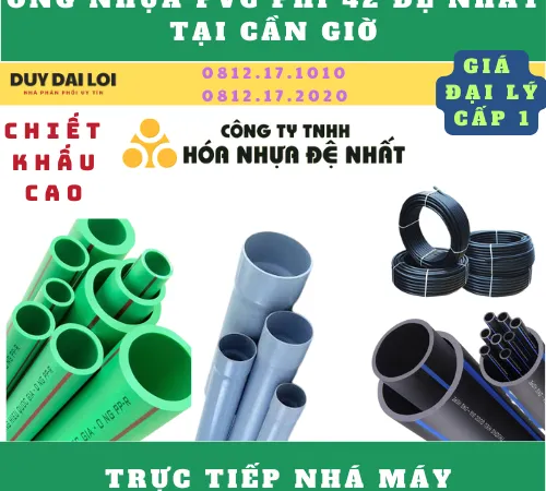 ỐNG NHỰA PVC PHI 42 ĐỆ NHẤT Ở CẦN GIỜ