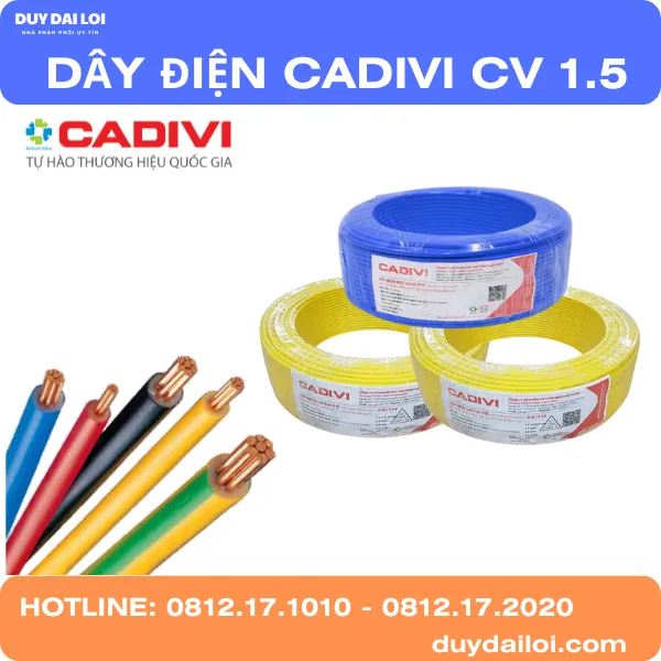 DÂY ĐIỆN CADIVI CV 1.5