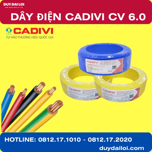 DÂY ĐIỆN CADIVI CV 6.0