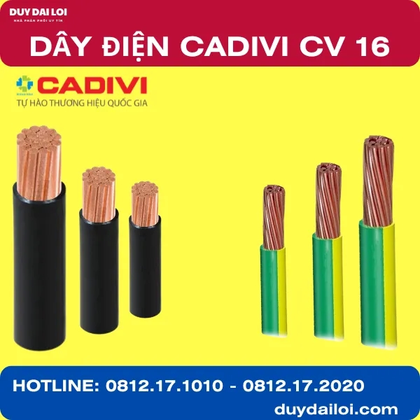 DÂY ĐIỆN CADIVI CV 16