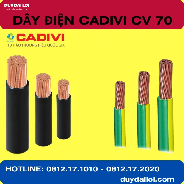 DÂY ĐIỆN CADIVI CV 70