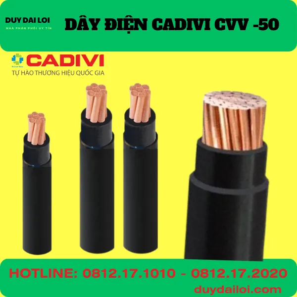 DÂY ĐIỆN CADIVI CVV-50