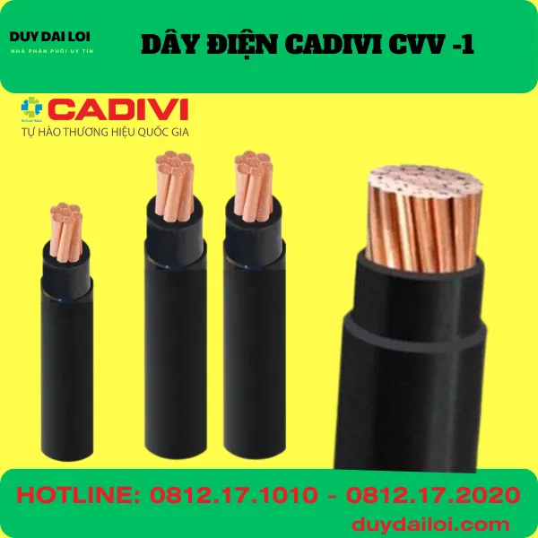 DÂY ĐIỆN CADIVI CVV-1