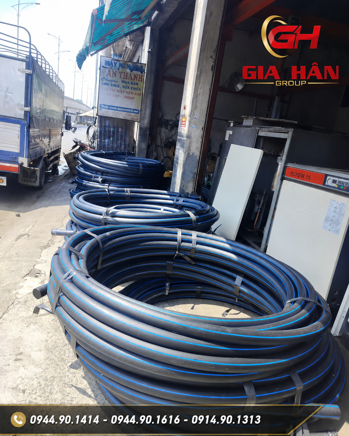 Ống nhựa HDPE phi 75 chính hãng tại Gia Hân Group