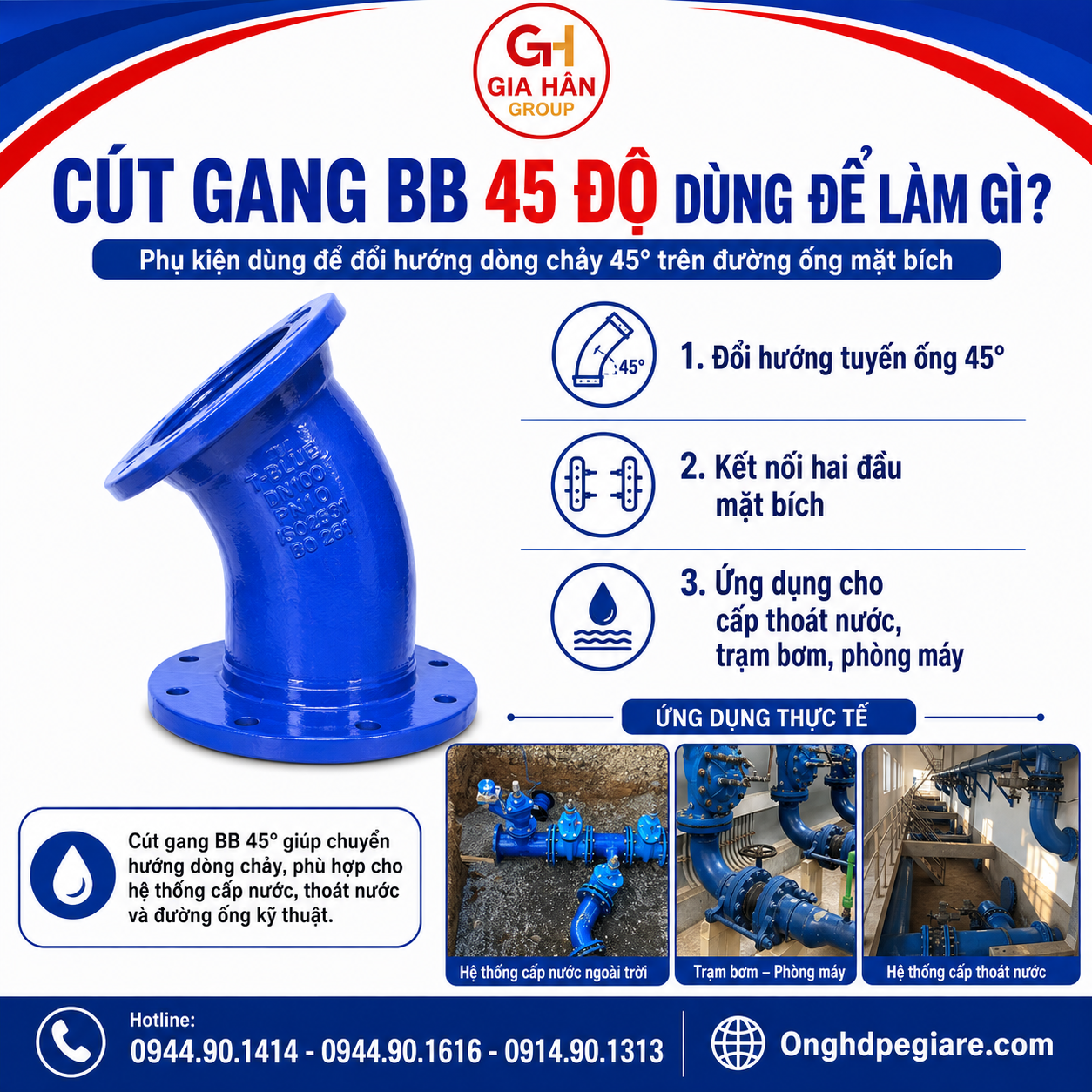 Cút Gang BB 45 Độ Dùng Để Làm Gì?