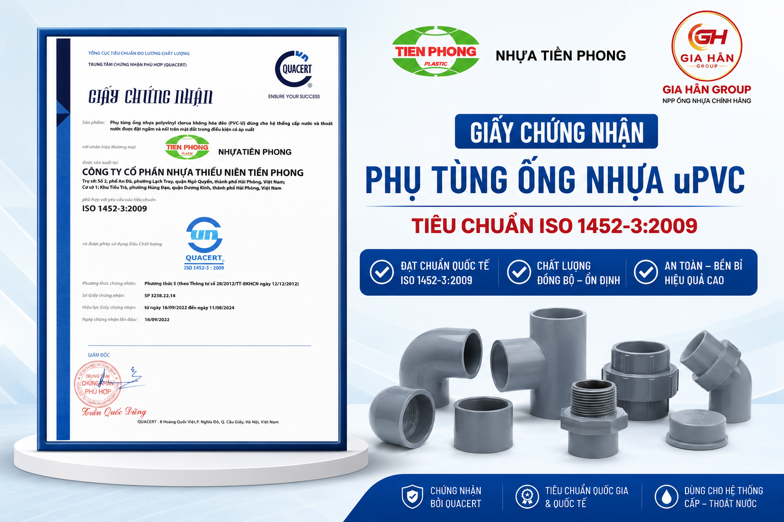 Giấy Chứng Nhận Phụ tùng uPVC TC ISO1452-3-2009