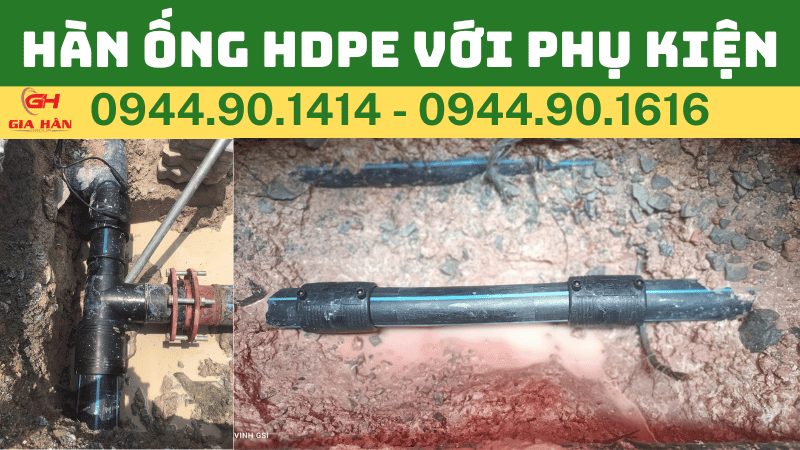 HÀN ỐNG HDPE VỚI PHỤ KIỆN HDPE BÌNH MINH