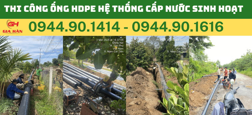 ỐNG HDPE Hệ Thống Cấp Nước Sinh Hoạt