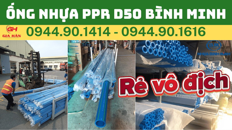 ỐNG NHỰA PPR D50 BÌNH MINH