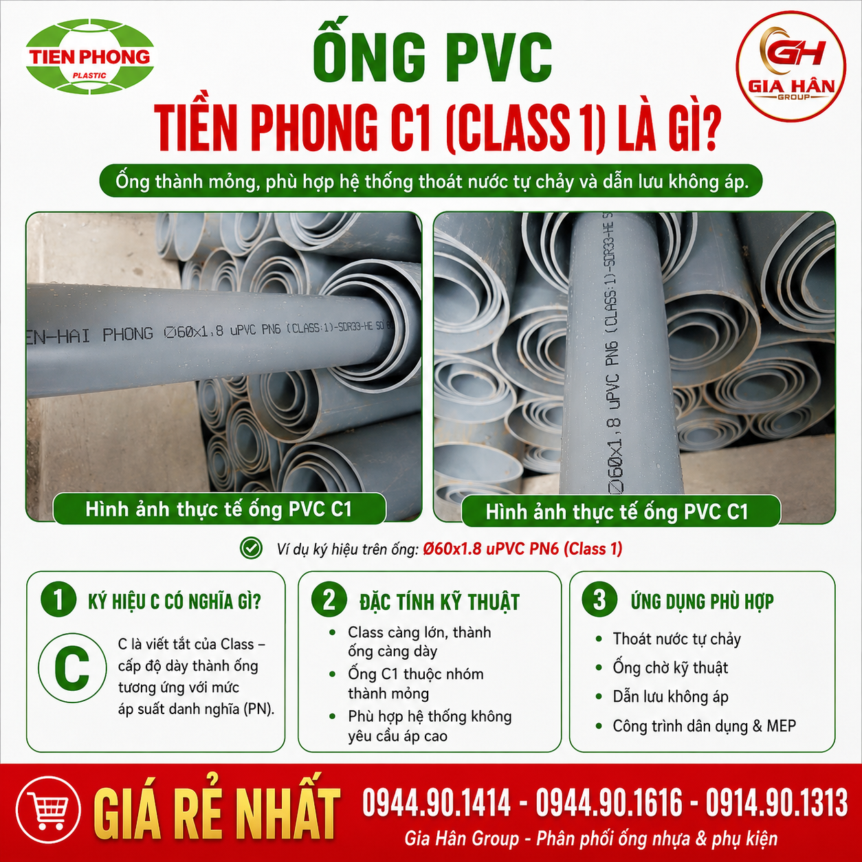 Ống PVC Tiền Phong C1 (Class 1) Là Gì