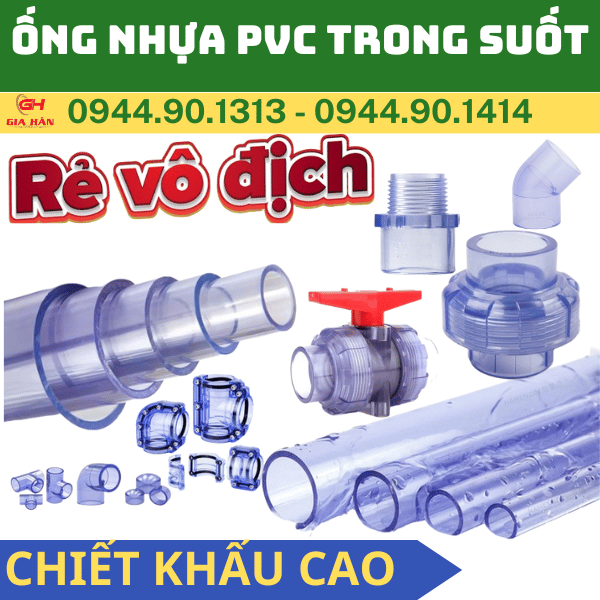 Ống Nhựa PVC Trong Suốt Tại Đồng Nai