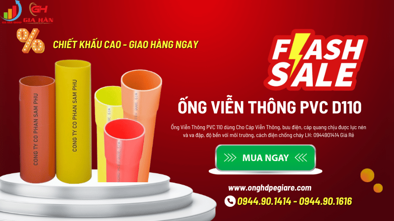 ỐNG VIỄN THÔNG PVC D110