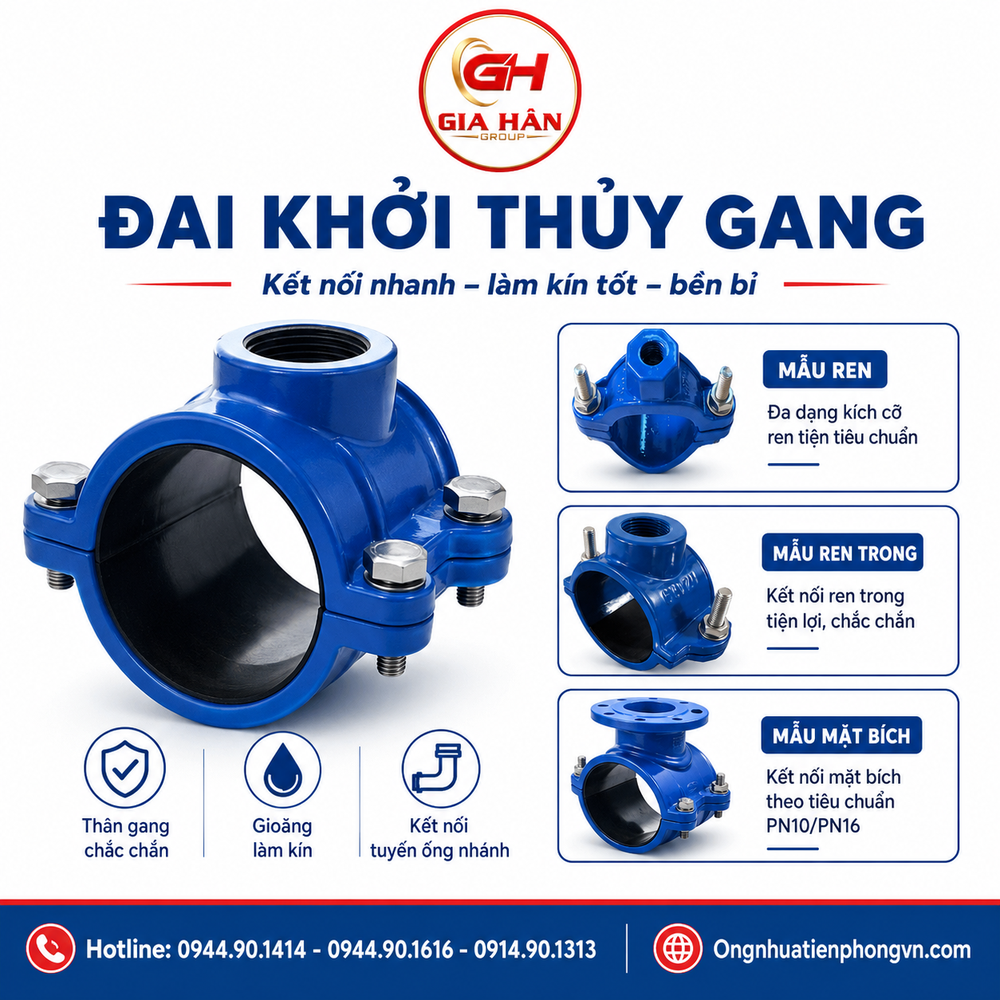 Đai Khởi Thủy Gang: Cấu Tạo, Kích Thước & Báo Giá