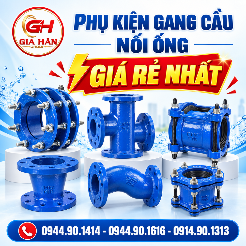 Phụ Kiện Gang Nối Ống l Co 45 l Co 90 l Tê l Tê Giảm
