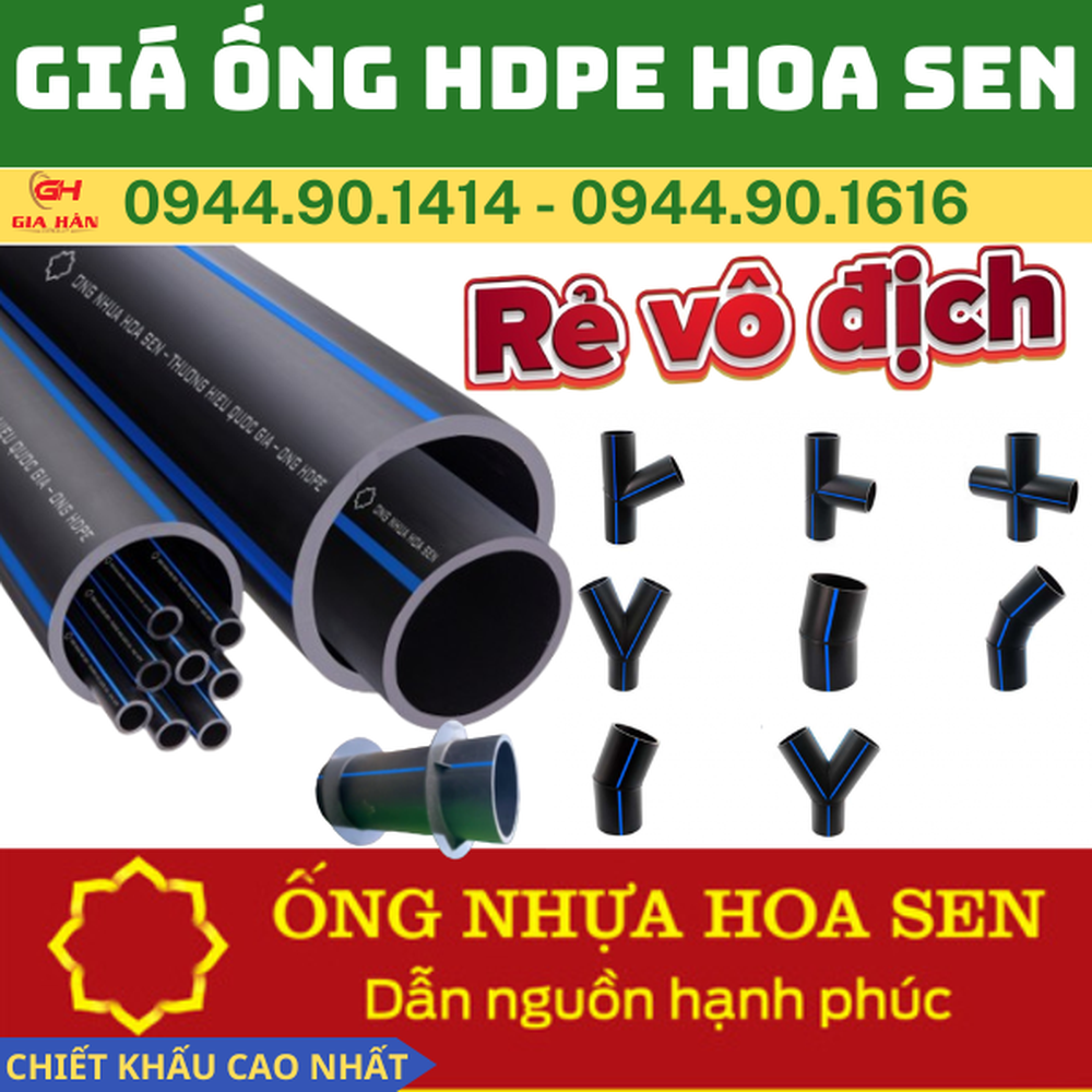 Bảng Giá Ống HDPE Hoa Sen