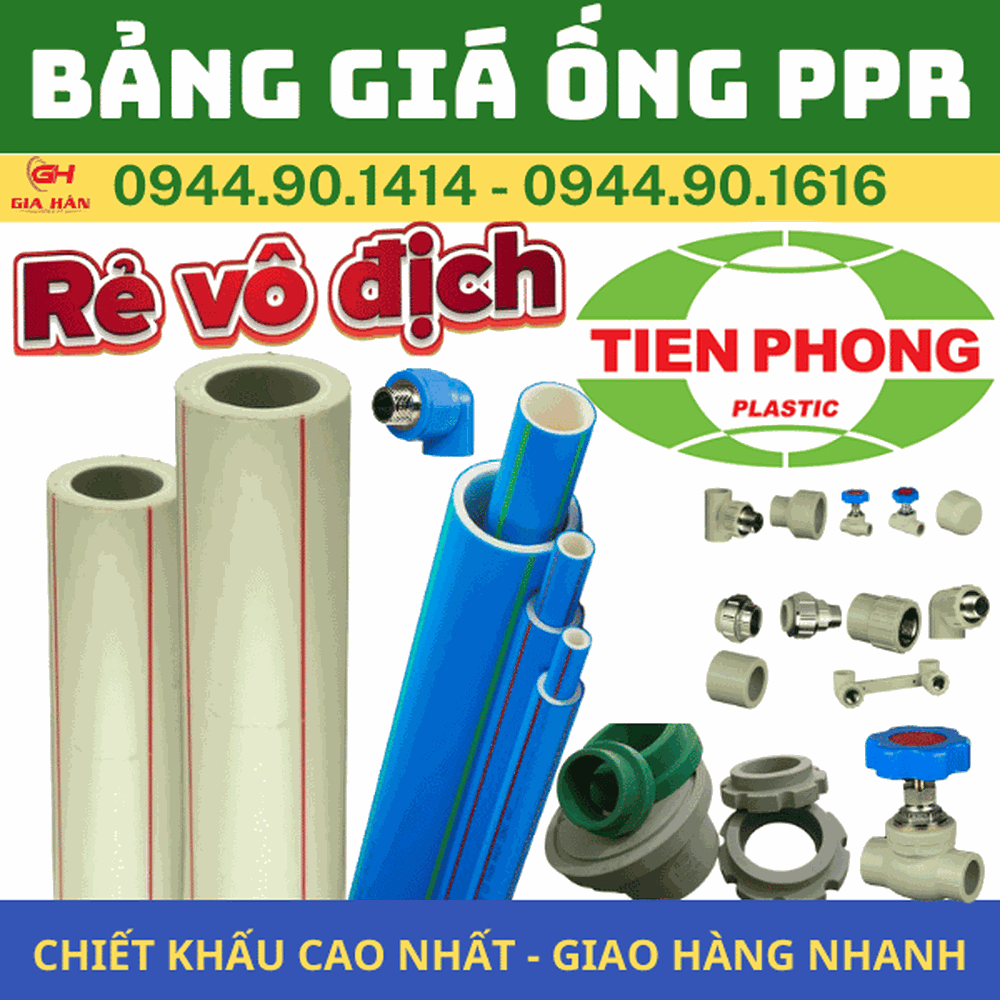 Bảng Giá Ống PPR l Nhựa Tiền Phong l Ống Nước Chịu Nhiệt