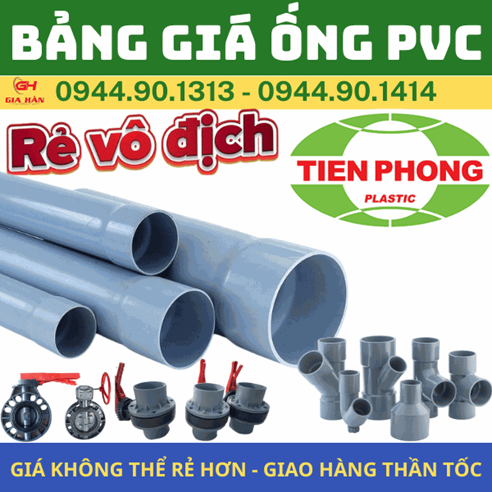 Giá Bán Ống Nhựa uPVC l Nhựa Tiền Phong l Giá Rẻ Nhất