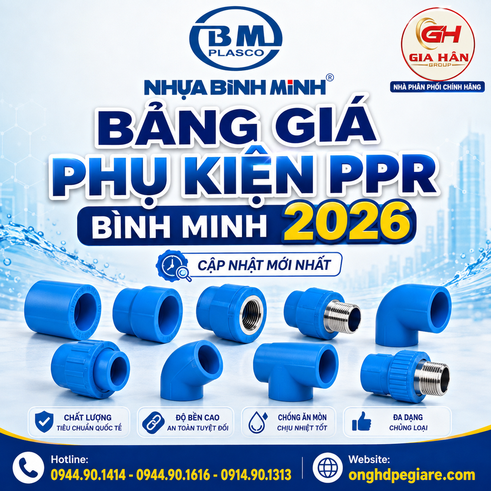 Bảng Giá Phụ Kiện PPR Bình Minh 2026