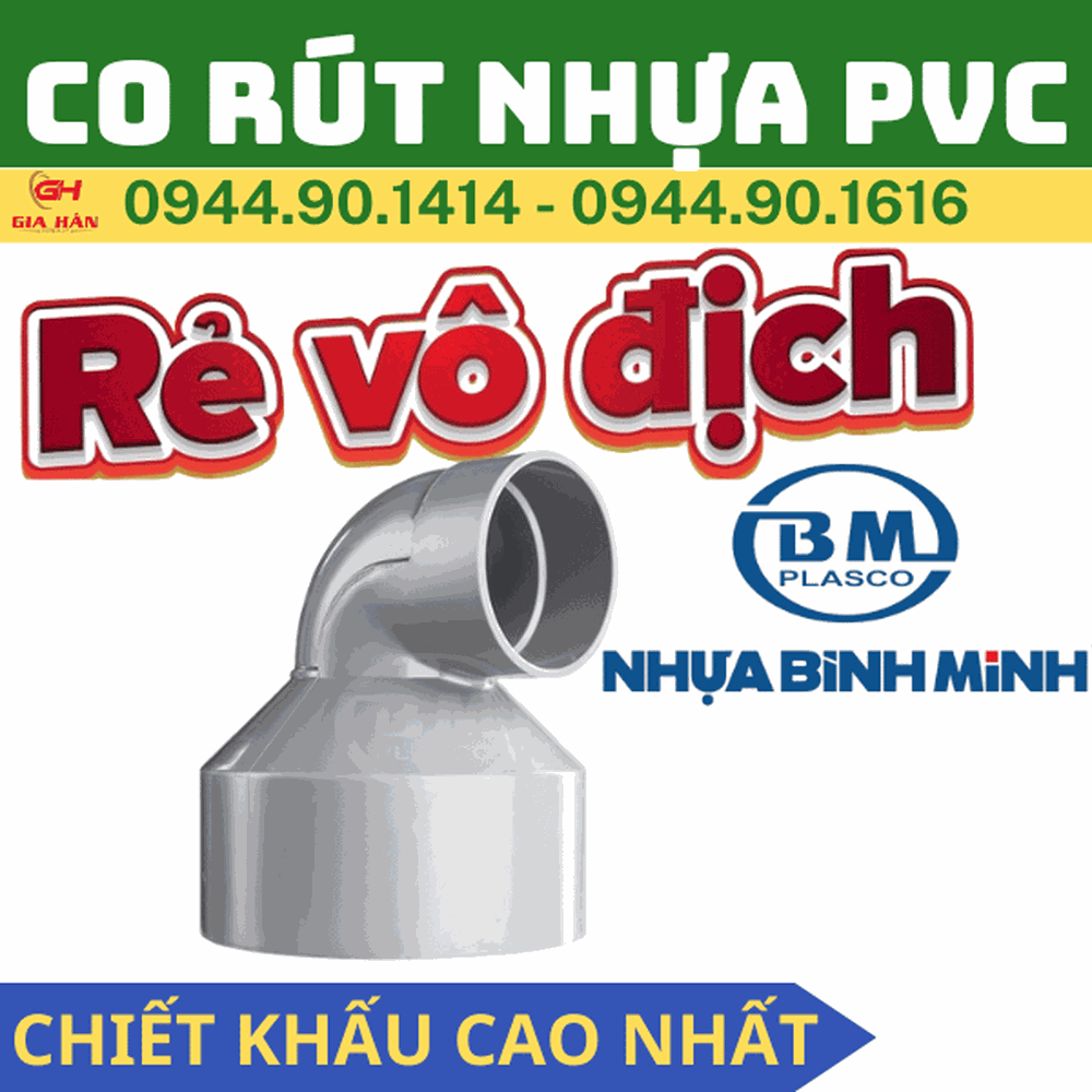 Co Giảm PVC l Nhựa Bình Minh l Co Rút PVC