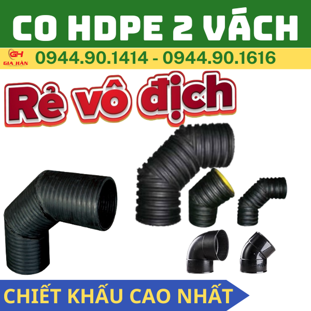 Co Nhựa HDPE 2 Vách l Gia Công Hàn