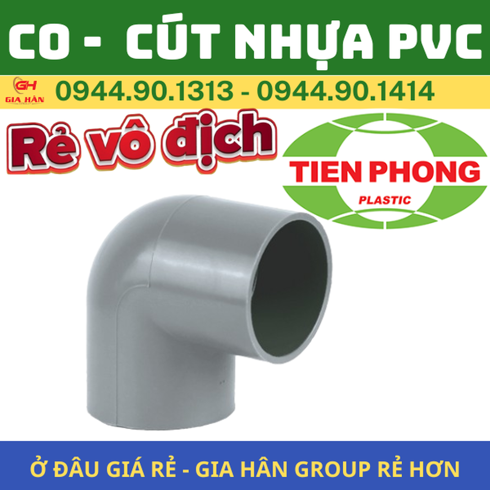 Co PVC Tiền Phong l Cút PVC l Nối Góc 90