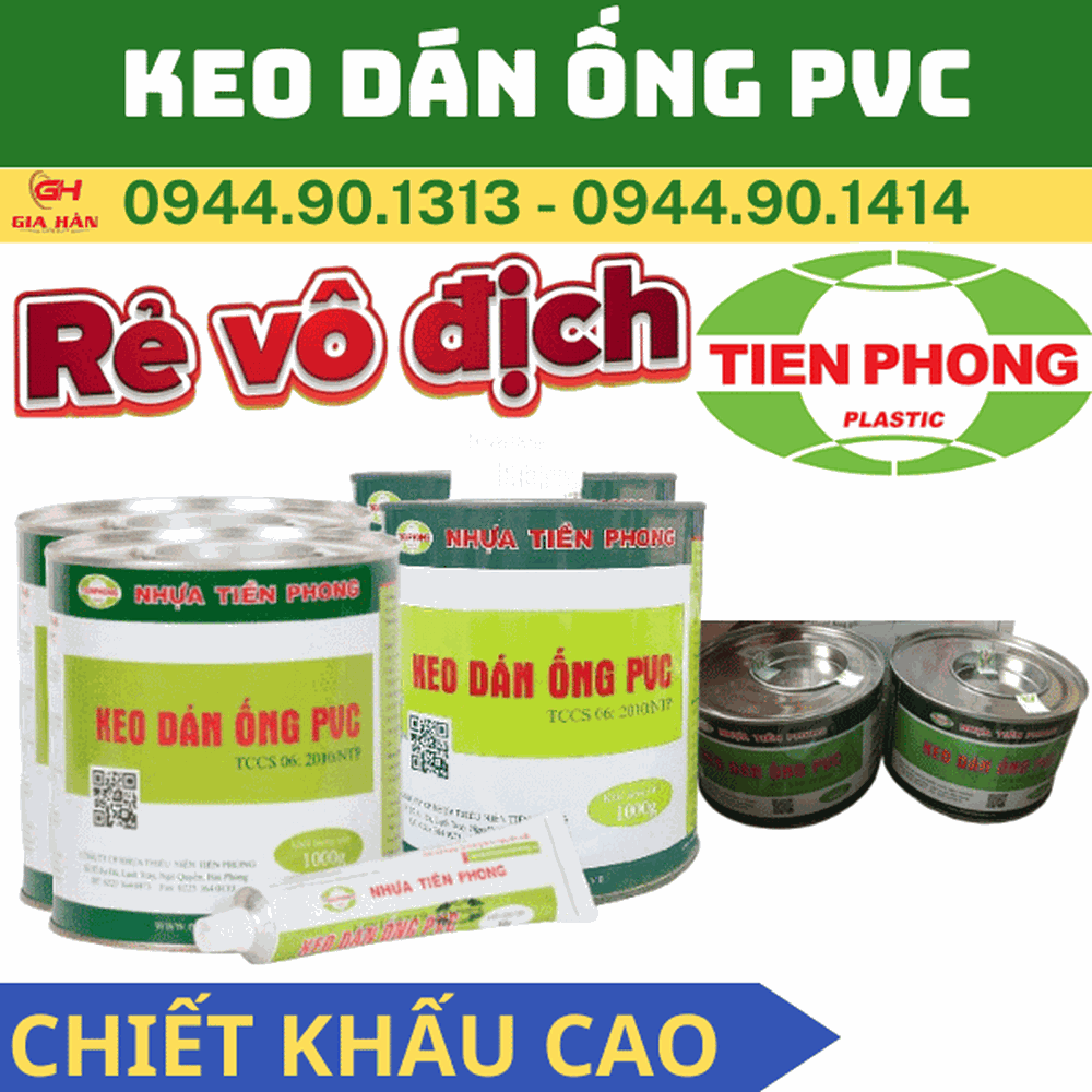 Keo PVC Tiền Phong l Keo Dán Ống Nước