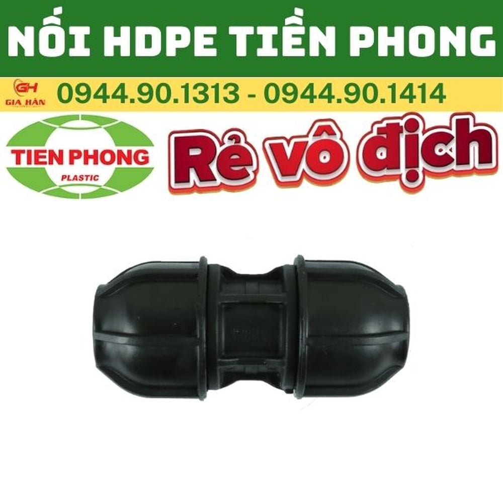 Nối Thẳng HDPE Siết Răng Tiền Phong PN16 - [D20 - D90]