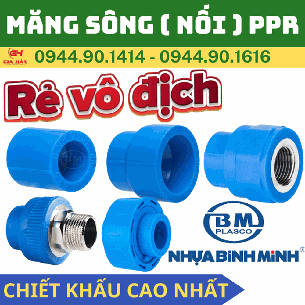 Măng Sông PPR Bình Minh l Nối Thẳng PPR