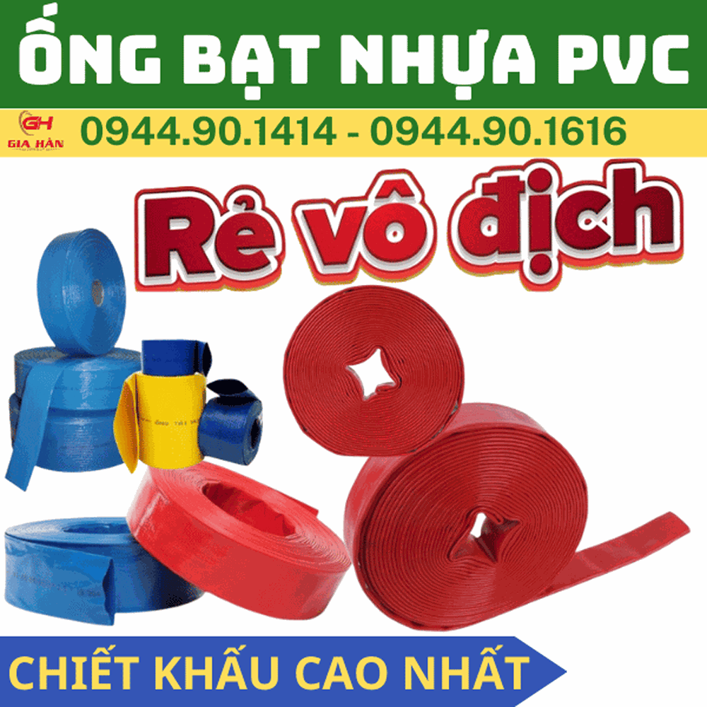 Bảng Giá Ống Bạt PVC Bơm Nước l Cốt Dù l Chịu Áp Lực