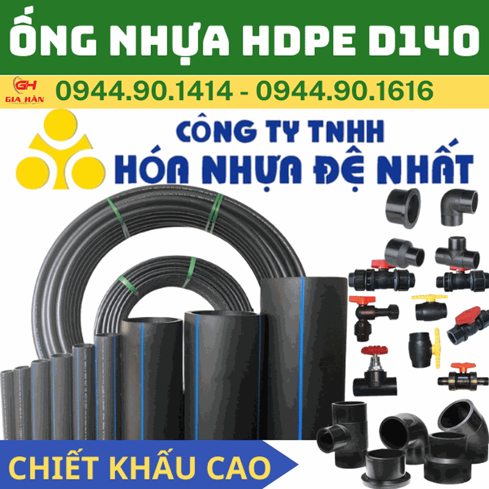 Ống HDPE D140 l Nhựa Đệ Nhất l Giá Rẻ Nhất