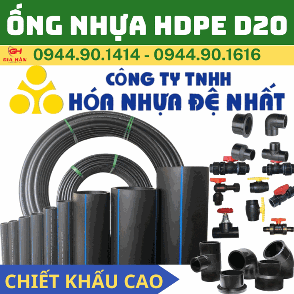 Ống HDPE D20 l Nhựa Đệ Nhất l Giá Rẻ Nhất