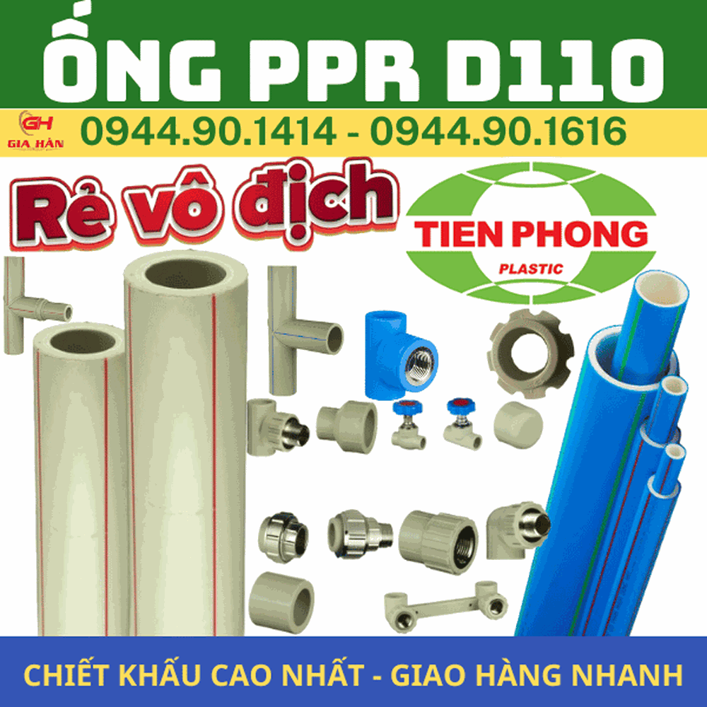 Ống PPR D110 l Nhựa Tiền Phong l Giá Rẻ Nhất