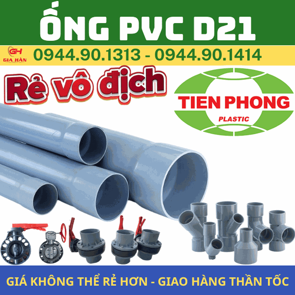 Ống PVC D21 l Nhựa Tiền Phong l Giá Rẻ Nhất