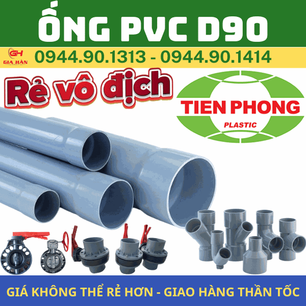 Ống PVC D90 l Nhựa Tiền Phong l Giá Rẻ Nhất