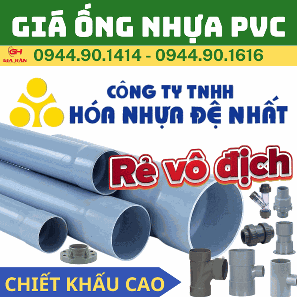 Đơn Giá Ống Nhựa PVC Đệ Nhất