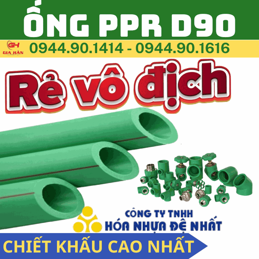 Ống PPR D90 l Nhựa Đệ Nhất l Ống Nước Chịu Nhiệt