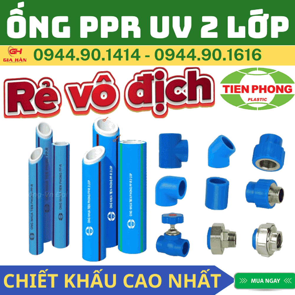 Ống PPR UV Chịu Nhiệt Tiền Phong l Chống Nắng
