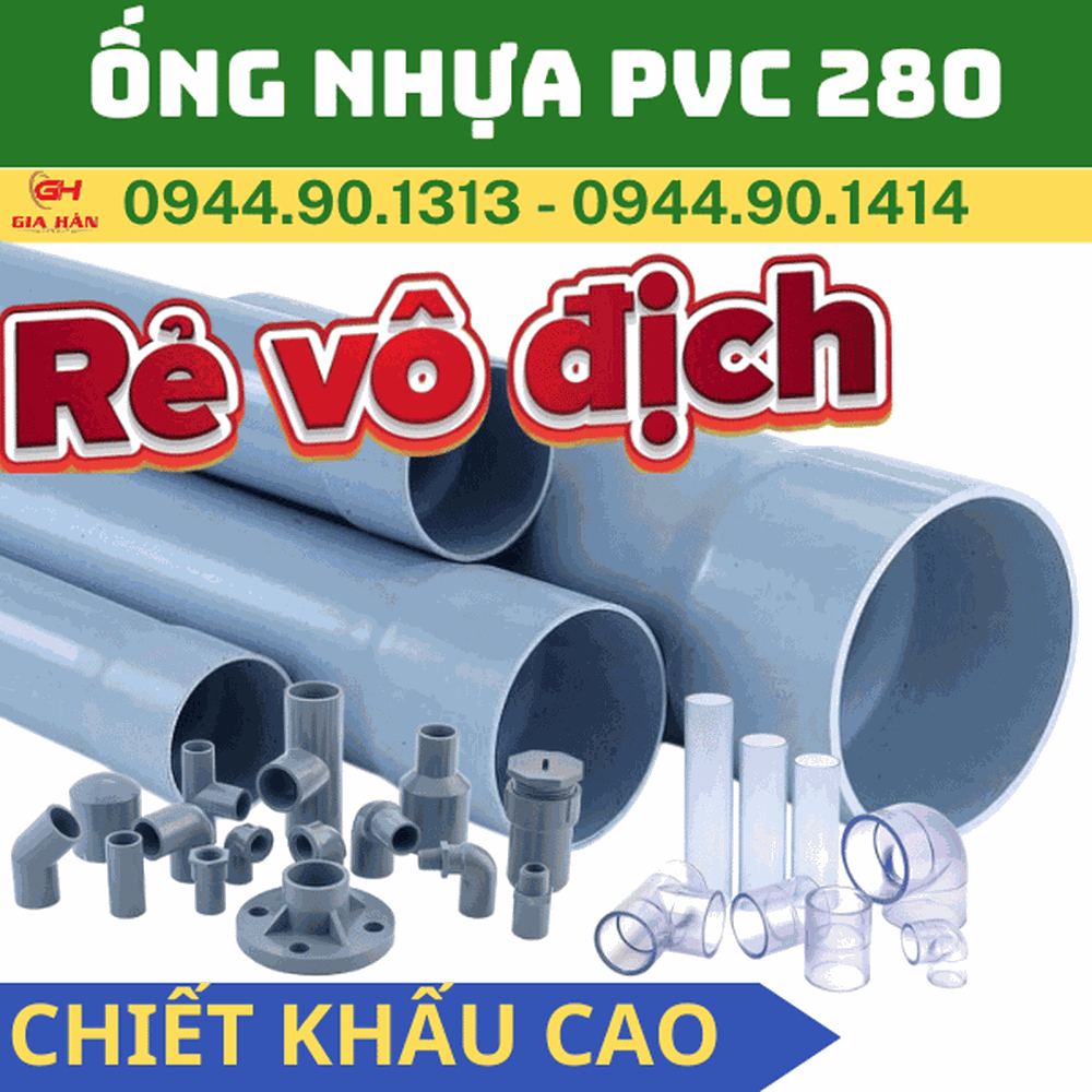 Ống PVC D280 Giá Rẻ l Nhựa Quốc Trung