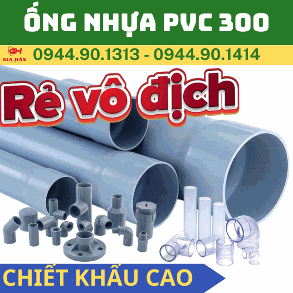 Ống PVC D300 Giá Rẻ l Nhựa Quốc Trung